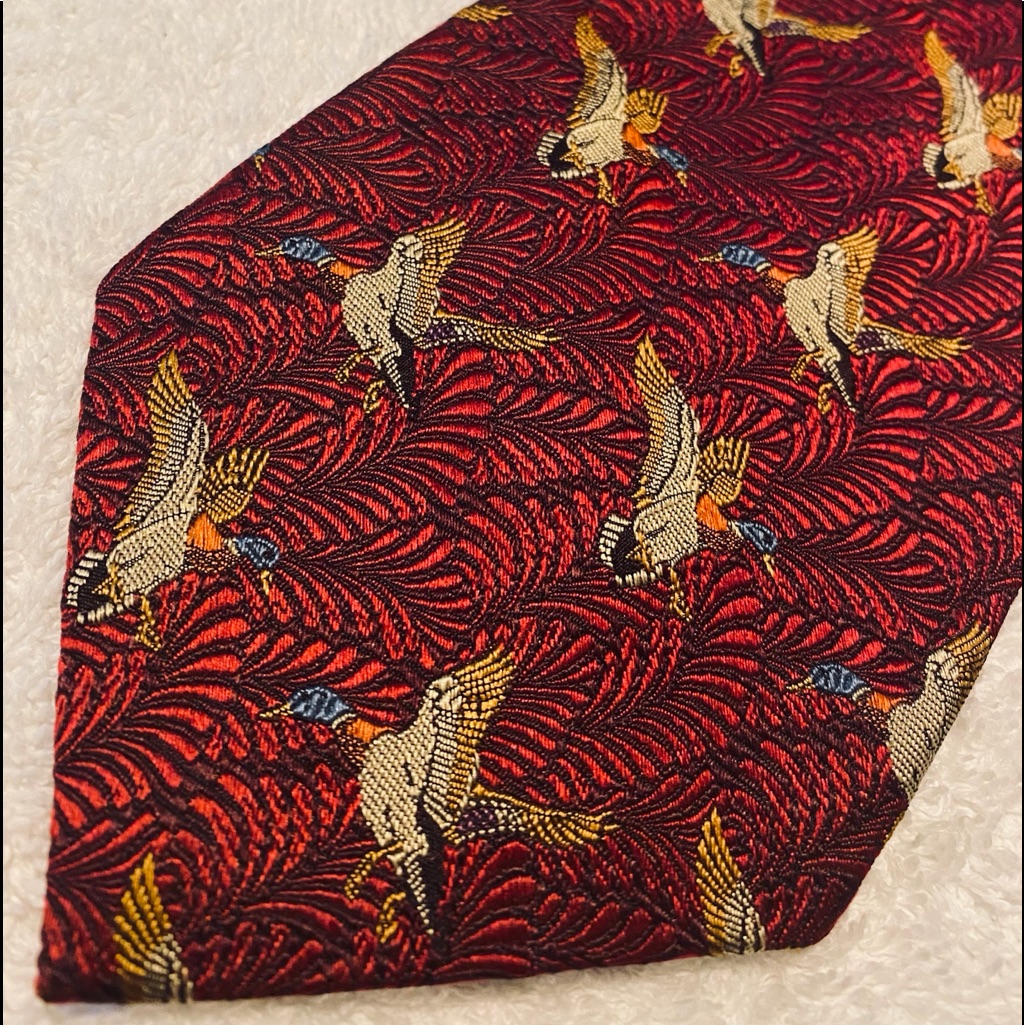 Brand New Mallard Duck Tie By Xmi Platinum